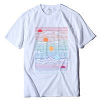 Lässige Geometrische Linien Rundhalsdruck Kurzarm-baumwoll-t-shirt Großhandel Nihaojewelry main image 11