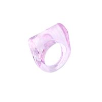 Simple Geometric Transparent Resin Ring Wholesale sku image 7