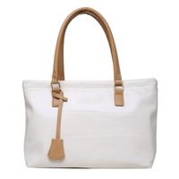 Fashion Stone Pattern Large-capacity Solid Color Soft Leather Handbag Wholesale Nihaojewelry sku image 2