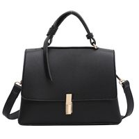 Fashion Solid Color Lock Messenger Bag Wholesale Nihaojewelry sku image 6