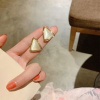 Simple Triangle Opal Earrings Wholesale Nihaojewelry main image 5