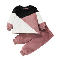 Baby Clothing 2021 Autumn And Winter Baby Sweater Suit Casual Children Clothing Pullover Two-piece Suit sku image 7