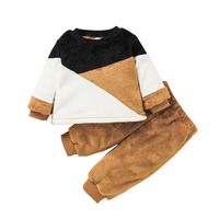Baby Clothing 2021 Autumn And Winter Baby Sweater Suit Casual Children Clothing Pullover Two-piece Suit sku image 11