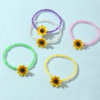 Sonnenblumenfarbe Reisperlenarmband Set Großhandel Nihaojewelry main image 3
