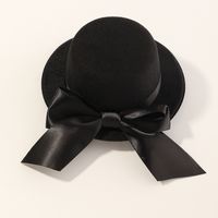 Children's Black Bow Top Hat Wholesale Nihaojewelry main image 6