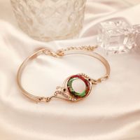 Colorful Crystal Peacock Gradient Color Ethnic Style Bracelet Wholesale Jewelry Nihaojewelry main image 5