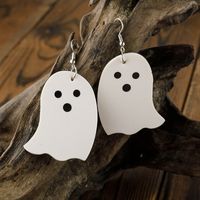 Cross-border Independent Station Halloween Earrings Personality Pumpkin Ghost Hat Leather Earrings Halloween Ornaments main image 1