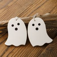 Cross-border Independent Station Halloween Earrings Personality Pumpkin Ghost Hat Leather Earrings Halloween Ornaments main image 6