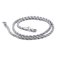 Retro Multi-size Twisted Rope Stainless Steel Necklace Wholesale Nihaojewelry main image 6