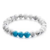 Bracelets De Perles Turquoises Rétro Bleu Et Blanc En Gros Bijoux Nihaojewelry main image 6