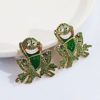 Fashion Animal Frog Diamond Earrings Wholesale Jewelry Nihaojewelry main image 4