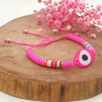 Ethnic Style Retro Color Matching Color Resin Eyes 6mm Color Mixing Polymer Clay Bracelet Bohemian Personalized Bracelet Women main image 4