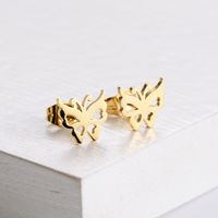 Simple Hollow Butterfly Clavicle Chain Earrings Set Wholesale Nihaojewelry main image 5