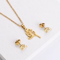Stainless Steel 18K Gold Plated Korean Style Polishing Doll main image 4