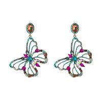 Earring European And American New Personalized Design Hollow Colorized Butterfly Earrings Fashion Temperament Banquet Stud Earring Accessories main image 6