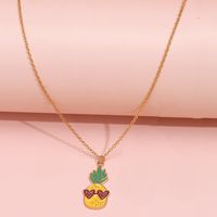 Color Fruit Pineapple Pendant Necklace Wholesale Nihaojewelry main image 1
