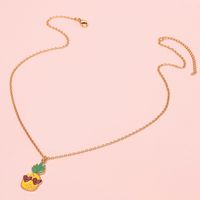 Color Fruit Pineapple Pendant Necklace Wholesale Nihaojewelry main image 4
