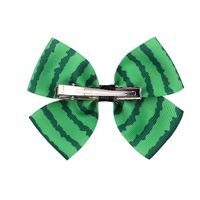 Retro Printing Bow Clashing Color Hairpin Set Wholesale Nihaojewelry main image 5