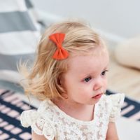 Cross-border New Arrival Autumn And Winter Children's Corduroy Cute Hairpin Bow Floral Side Clip Full Cloth Wrapper Baby Hair Accessories Female main image 4