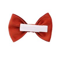 Cross-border New Arrival Autumn And Winter Children's Corduroy Cute Hairpin Bow Floral Side Clip Full Cloth Wrapper Baby Hair Accessories Female main image 5