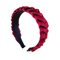 Korean Style Dough-twist Style Plaits Headband Fabric Candy Color Pressure Non-slip Headband Wide Edge Sweet All-matching Pure Color All-matching Hair Accessories main image 6