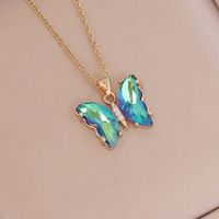 Fashion Butterfly Metal Plating Glass 18K Gold Plated Women'S main image 4
