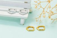 Foreign Trade Hexagon Ear Clip Women's Simple  Geometric Polygon 18k Gold Earrings Earrings Wholesale main image 5