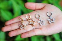 Retro Five-pointed Star Hollow Earrings Wholesale Nihaojewelry main image 6