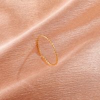 Simple Twisted Solid Color Open Joint Ring Wholesale Nihaojewelry main image 4
