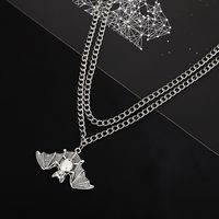 Creative Bat Pendent Multilayer Alloy Necklace Wholesale Nihaojewelry main image 3