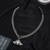 Creative Bat Pendent Multilayer Alloy Necklace Wholesale Nihaojewelry main image 5