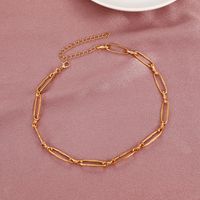 Punk Style Oval Clavicle Chain Alloy Thick Necklace Wholesale Nihaojewelry main image 4