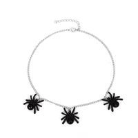 Vintage Gothic Black Spider Pendant Alloy Necklace Wholesale Nihaojewelry main image 6