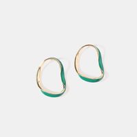 Geometric Hollow Dripping Oil Alloy Simple Earrings Wholesale Jewelry Nihaojewelry main image 1