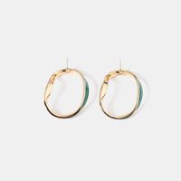 Geometric Hollow Dripping Oil Alloy Simple Earrings Wholesale Jewelry Nihaojewelry main image 3