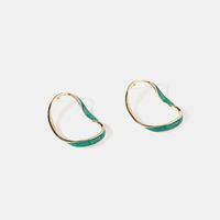 Geometric Hollow Dripping Oil Alloy Simple Earrings Wholesale Jewelry Nihaojewelry main image 4