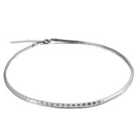 Simple Stainless Steel Collar Bracelet Suit Wholesale Nihaojewelry sku image 4