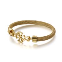 Fashion Stainless Steel Mesh Chain Hollow Bracelet Wholesale Nihaojewelry sku image 2