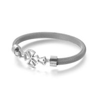 Fashion Stainless Steel Mesh Chain Hollow Bracelet Wholesale Nihaojewelry sku image 1