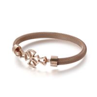 Fashion Stainless Steel Mesh Chain Hollow Bracelet Wholesale Nihaojewelry sku image 3