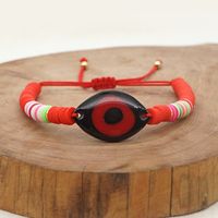 Ethnic Style Retro Color Matching Color Resin Eyes 6mm Color Mixing Polymer Clay Bracelet Bohemian Personalized Bracelet Women sku image 1