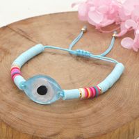 Ethnic Style Retro Color Matching Color Resin Eyes 6mm Color Mixing Polymer Clay Bracelet Bohemian Personalized Bracelet Women sku image 5