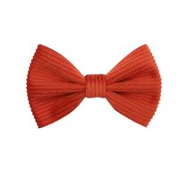Cross-border New Arrival Autumn And Winter Children's Corduroy Cute Hairpin Bow Floral Side Clip Full Cloth Wrapper Baby Hair Accessories Female sku image 7