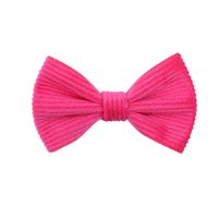 Cross-border New Arrival Autumn And Winter Children's Corduroy Cute Hairpin Bow Floral Side Clip Full Cloth Wrapper Baby Hair Accessories Female sku image 8