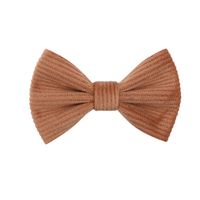 Cross-border New Arrival Autumn And Winter Children's Corduroy Cute Hairpin Bow Floral Side Clip Full Cloth Wrapper Baby Hair Accessories Female sku image 13