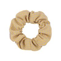 Cute Houndstooth Printed Folds Hair Scrunchies Set Wholesale Nihaojewelry sku image 3