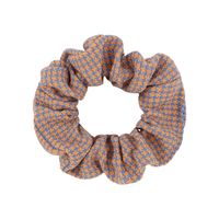 Cute Houndstooth Printed Folds Hair Scrunchies Set Wholesale Nihaojewelry sku image 5