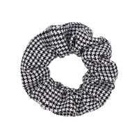 Cute Houndstooth Printed Folds Hair Scrunchies Set Wholesale Nihaojewelry sku image 7