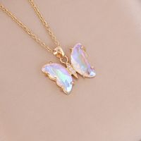 Fashion Butterfly Metal Plating Glass 18K Gold Plated Women'S sku image 7