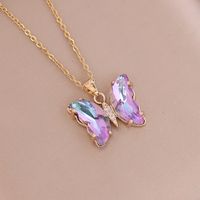 Fashion Butterfly Metal Plating Glass 18K Gold Plated Women'S sku image 6